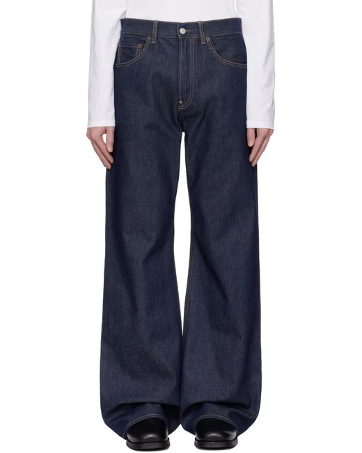 Acne Blue Wide Leg Jeans for men