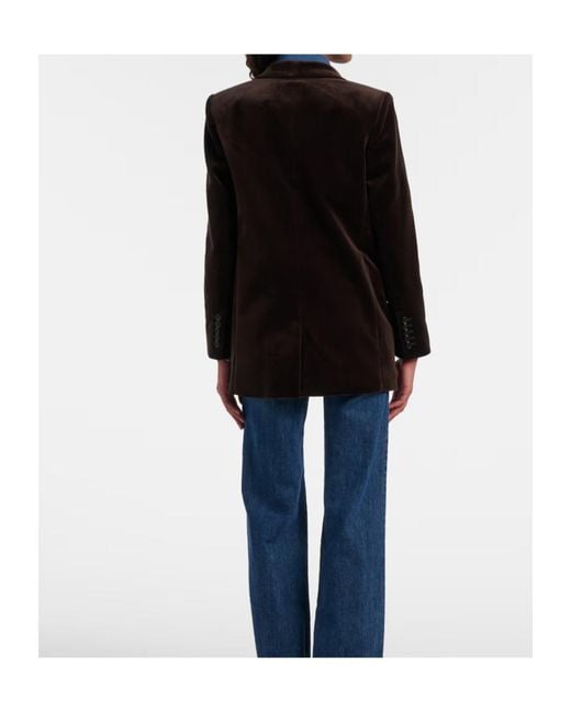 Nili Lotan Black Button-Down Blazer