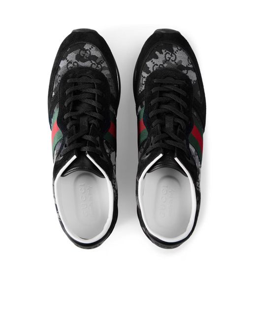 Gucci Black Logo Sneakers for men