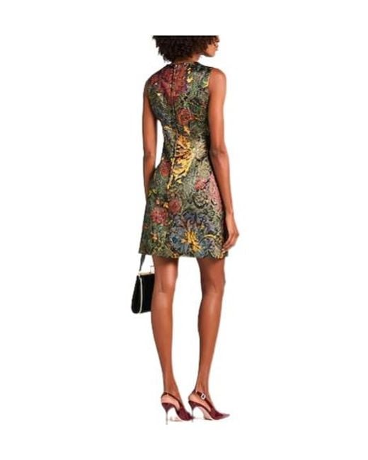 Dolce & Gabbana Black Sleeveless Printed Dress