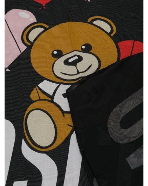Moschino Black Teddy Scarf