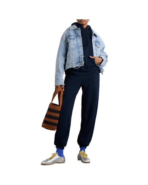 The Elder Statesman Blue Casual Trousers