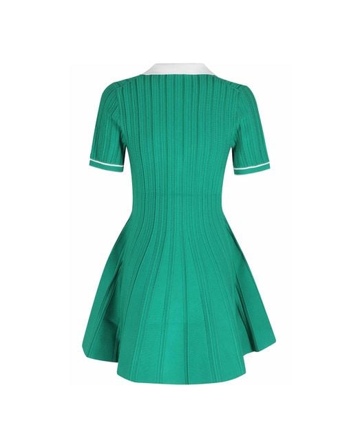 Jonathan Simkhai Green Knit Mini Dress