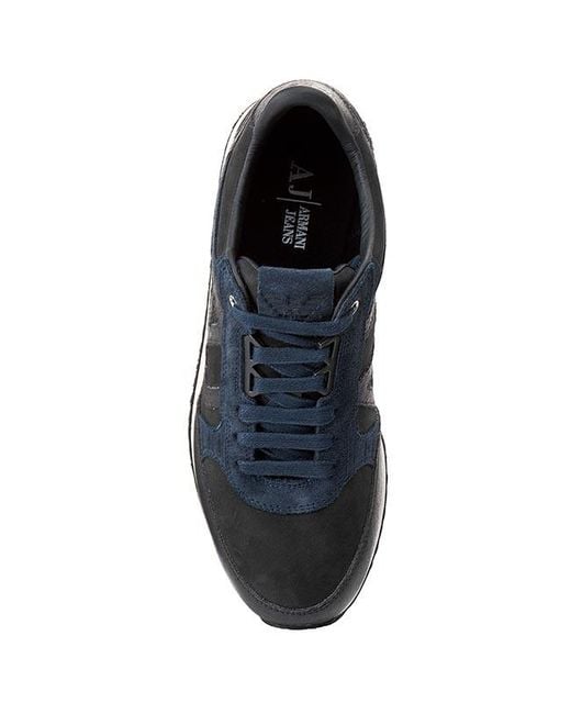 Armani Jeans Blue Logo Details Casual Sneakers for men
