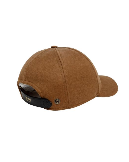 Tom Ford Brown Tf Embroidered Logo Baseball Cap for men