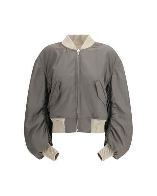 Rick Owens Natural Secchia Flight Bomber Jacket