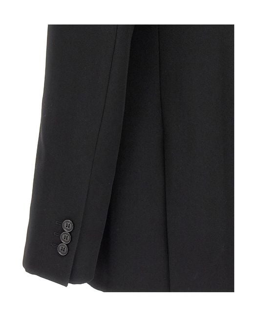 Off-White c/o Virgil Abloh Black Double-Breasted Long-Sleeved Blazer for men