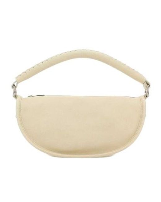 Burberry B Clip Shoulder Bag in White | Lyst