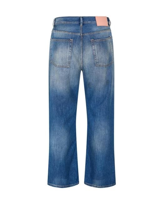 Acne Blue Wide Leg Jeans for men