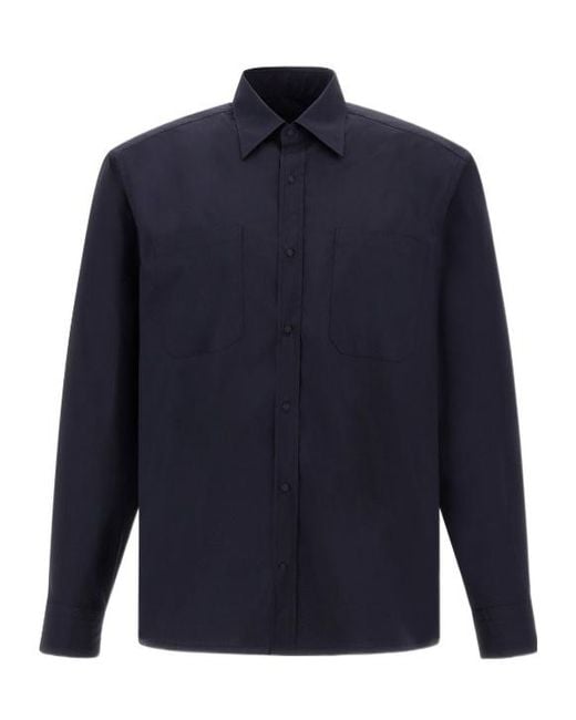 Herno Blue Resort Shirt for men
