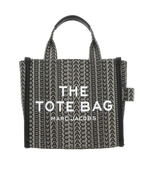 Marc Jacobs Black The Monogram Zipped Small Tote Bag