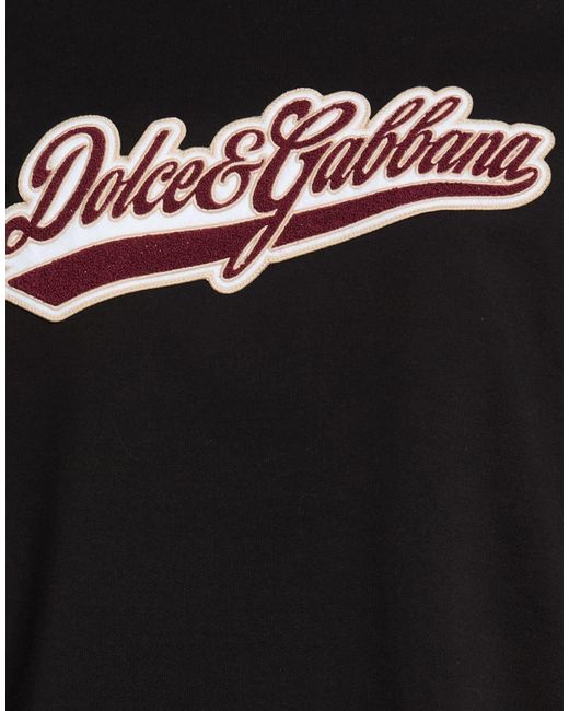 Dolce & Gabbana Black Solid Color Sweatshirt