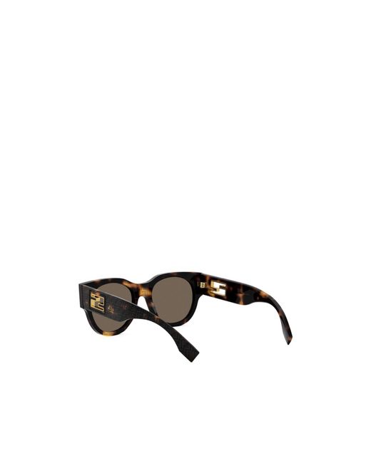Fendi Multicolor Eyewear Round Frame Sunglasses