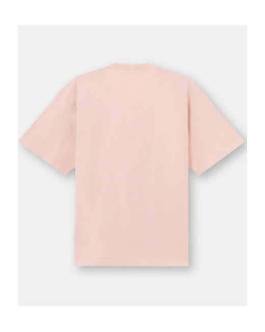 Stone Island Pink Logo-Patch T-Shirt for men