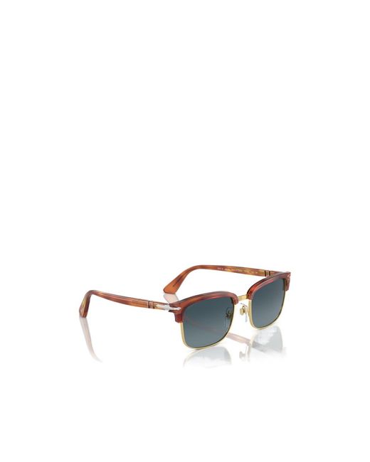 Persol Blue Geometric Frame Sunglasses for men