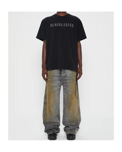 44 Label Group Black Back Logo T-Shirt for men
