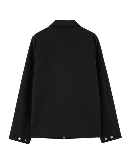 Herno Blue Laminar Concealed Placket Jacket for men