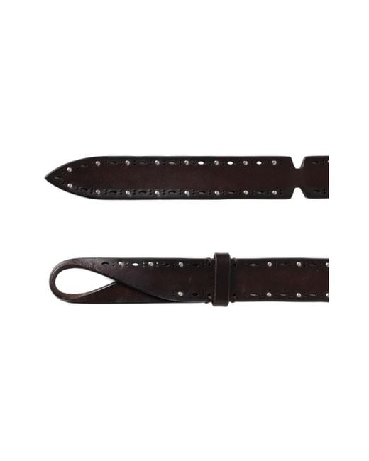 Orciani White Micro-Studs Nobuckle Belt for men