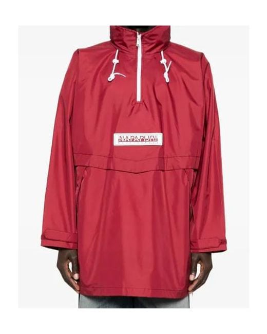 Napapijri Red Rainforest Axl Anorak for men