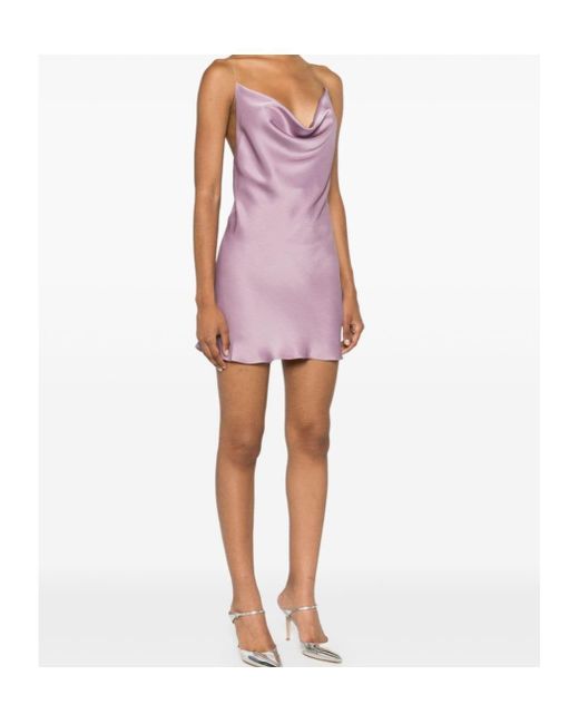 Y. Project Purple Lilac Evergreen Invisible-Strap Slip Dress