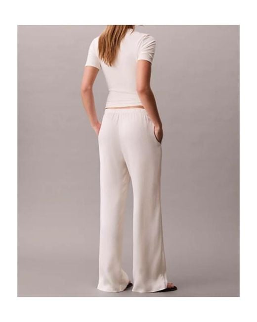 Calvin Klein Pink Wide-Leg Pants