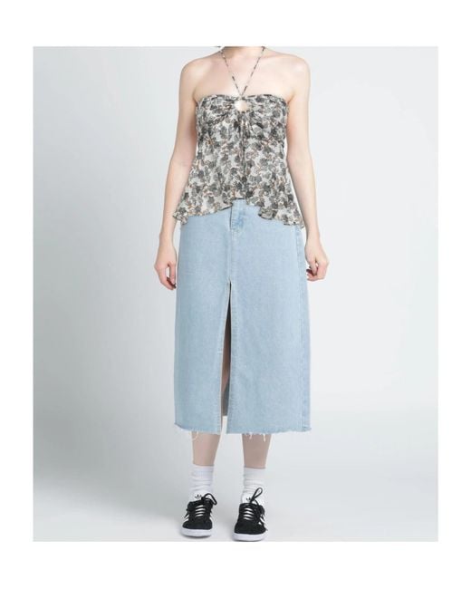 Isabel Marant White Floral Pattern Suspender Belt