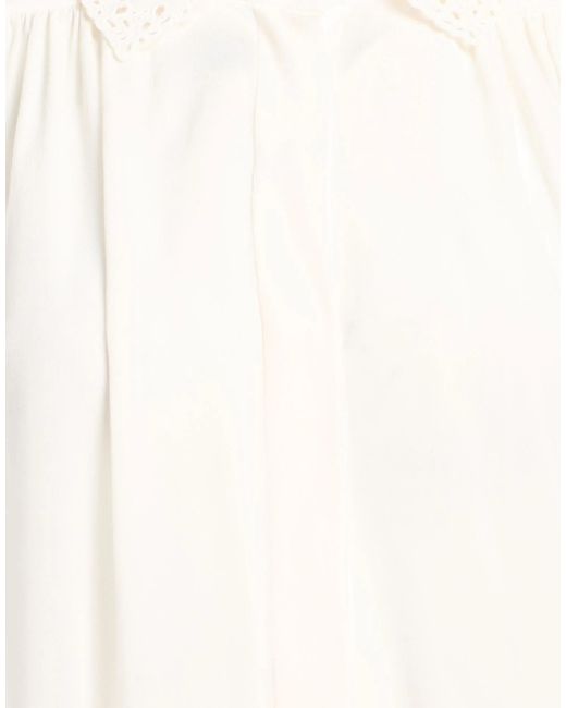 Chloé White Ivory Shirt Silk