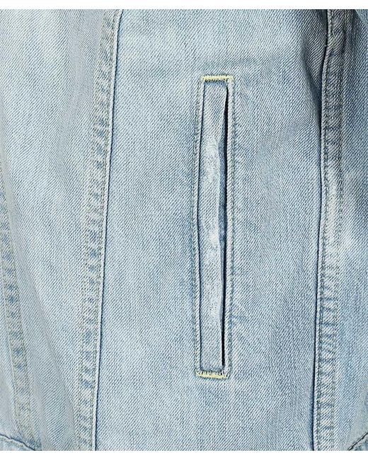 Dondup Blue Logo Detail Denim Jacket for men