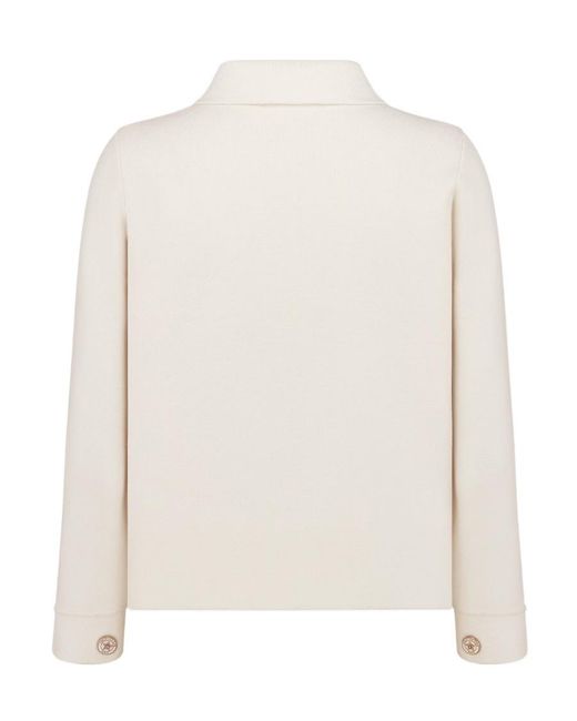 Dior White Cropped Jacket