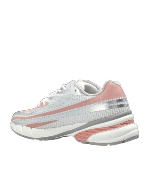 DIESEL White D-Airspeed Low W Lace-Up Sneakers