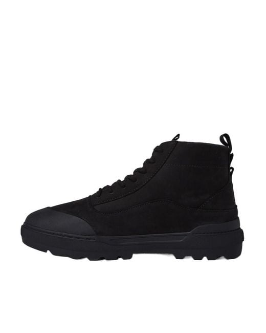 Vans Black High Top Lace-Up Sneakers for men