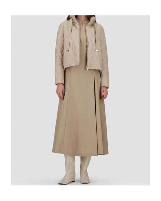 Herno Natural Quilted High-Neck Jacket