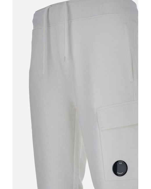 C P Company Gray Cargo Sweatpants for men