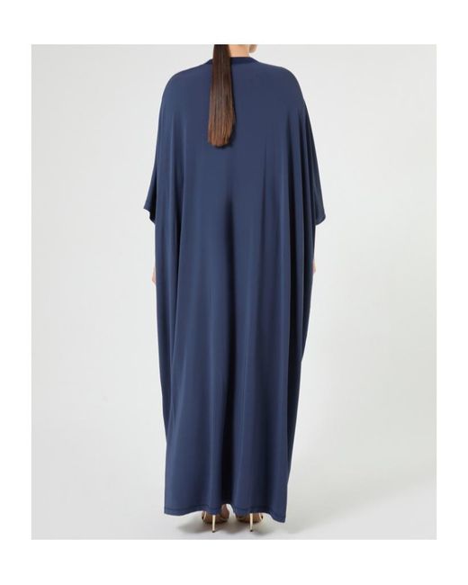 Marina Rinaldi Blue Jersey Kaftan Dress