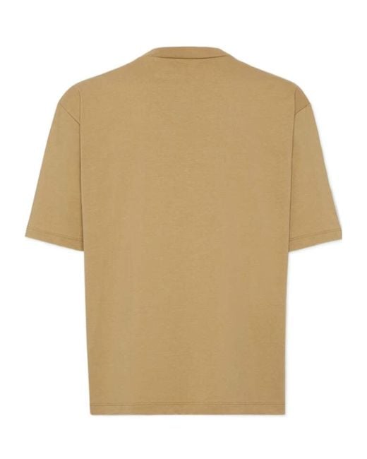 DSquared² Natural Logo Embossed Crewneck T-Shirt for men
