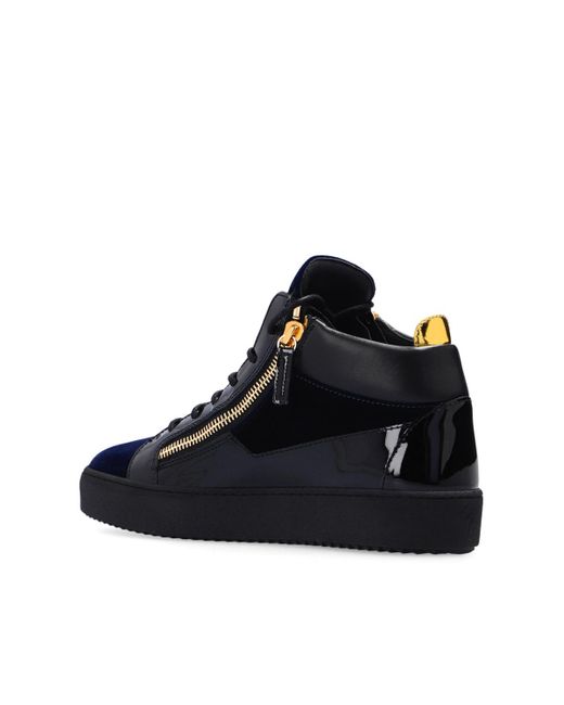 Giuseppe Zanotti Black Kriss High-Top Lace-Up Sneakers for men