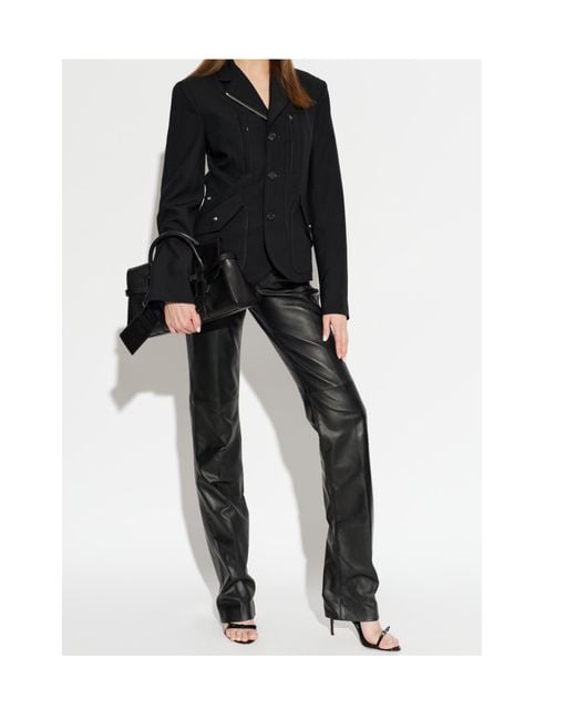 DSquared² Black Single Breasted Pocket Detailed Blazer