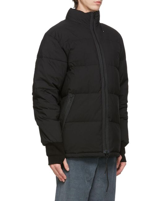 KENZO Black Tiger Patch Down Jacket for men