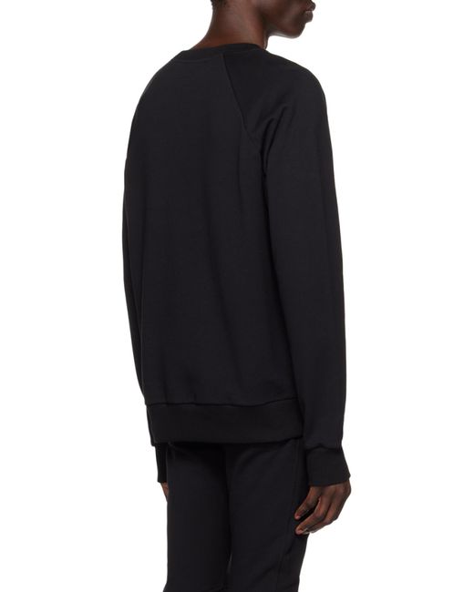 Balmain Black Logo-Print Sweatshirt for men