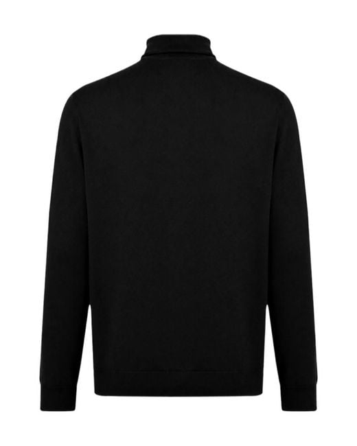 Paul & Shark Black Long-Sleeve High-Neck Top for men