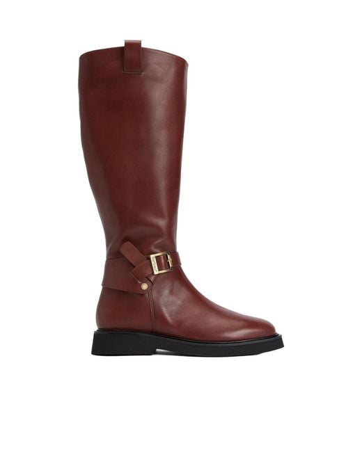 Barbour Brown Solid Color Tall Boots