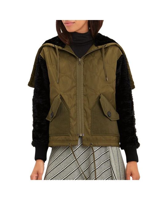 McQ Alexander McQueen Green Hooded Casual Jacket