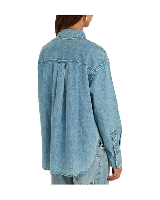 Rag & Bone Blue Denim Shirt