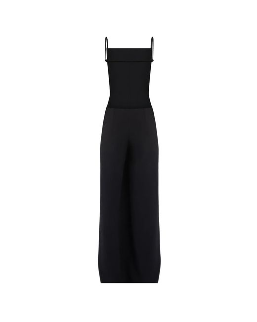 Courreges Black Infinity Allover Jumpsuit