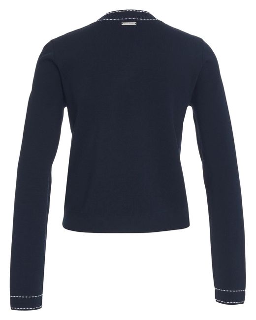MICHAEL Michael Kors Blue Michael Kors Stitched Cardigan