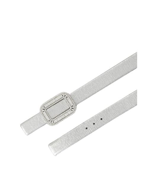 Roger Vivier White Pilgrim Belt