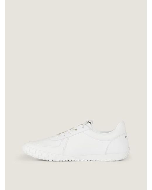 Givenchy White Glide Lace-Up Sneakers for men