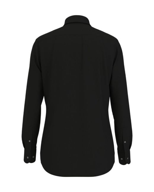 Boss Blue Spread-Collar Button -Up Shirt for men