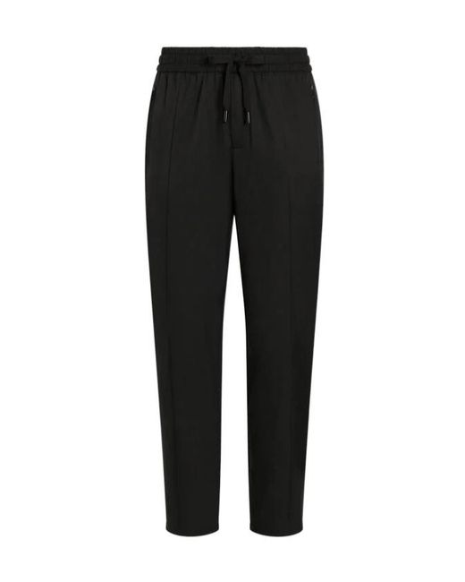 Dolce & Gabbana Black Logo Plaque Jogging Pants for men