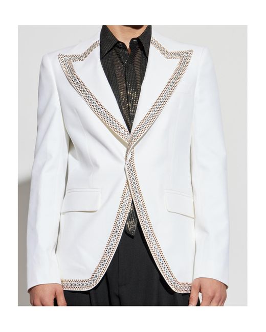 DSquared² White 70S Glam Blazer for men